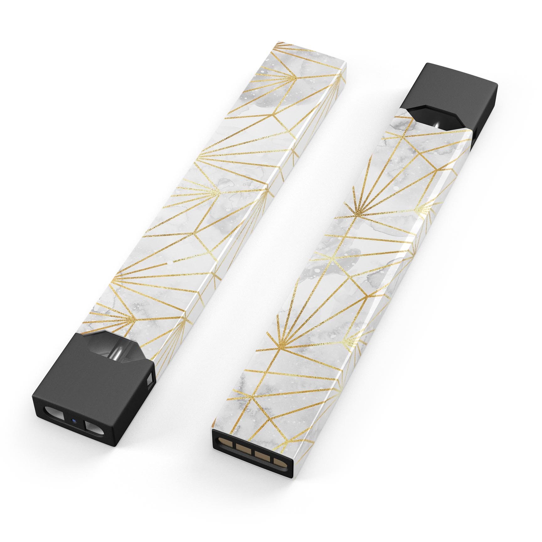 Karamfila Watercolor & Gold V4 skin-wrap for JUUL device, showcasing vibrant colors and premium design.